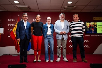 05/10/2026 De izda a dcha: Francisco Botía, Sara Pérez, Susana Rodríguez, José Manuel Rodríguez Uribes e Iñaki Arenal
ESPAÑA EUROPA DEPORTES MADRID
PRENSA CSD