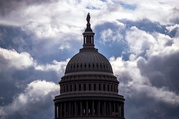 Vista del Capitolio en Washinton,