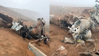 Impactantes imágenes del helicóptero de