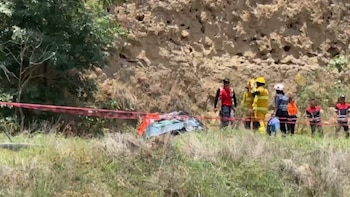 Localizan sin vida a cuatro jóvenes tras volcadura de automóvil en Coronango, Puebla