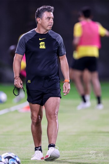 Gallardo en la práctica de