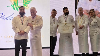 El chef, de 36 años, es el primer colombiano en obtener este reconocimiento otorgado por la Association des Maîtres Cuisiniers de France crédito @chef_.andres/Instagram
