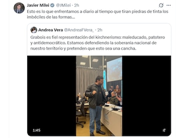 El mensaje de Javier Milei