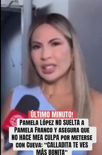 Pamela López rechaza las críticas