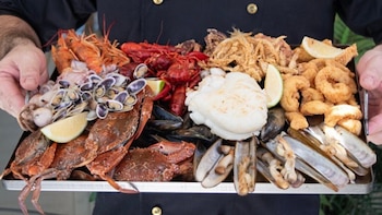 Mariscos de la lonja de