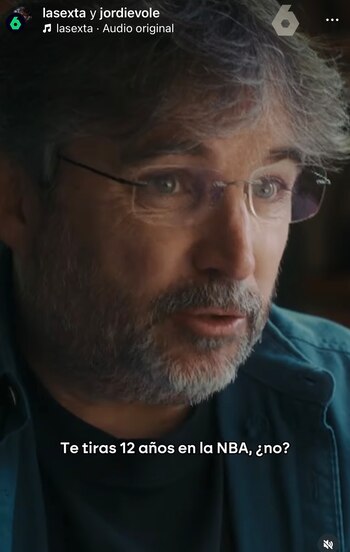 Entrevista para La Sexta (Fuente: Instagram)