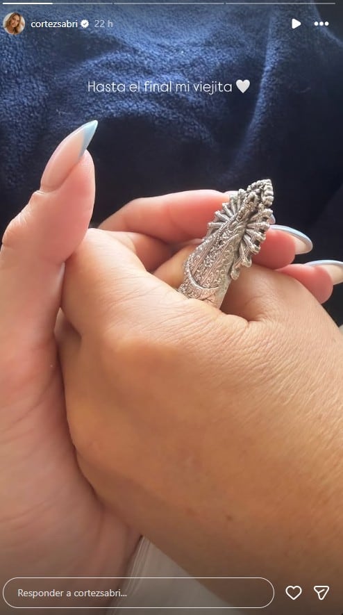 Sabrina Cortez compartió los últimos momentos de vida de su mamá junto a ella (Instagram)