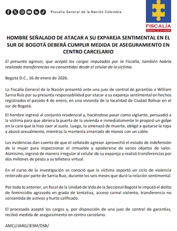 El presunto criminal tendría 12