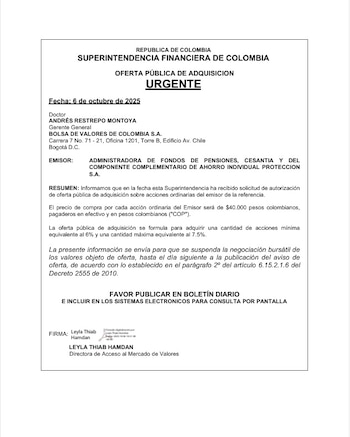 Cada acción de Protección le