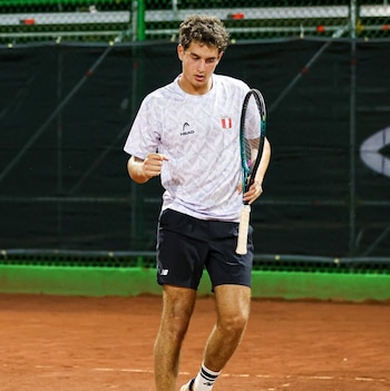 Nicolás Baena es promesa del tenis peruano.