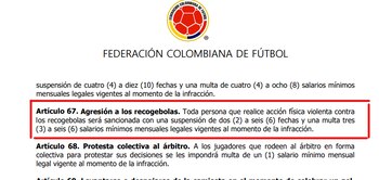 FEDERACIÓN COLOMBIANA DE FÚTBOL