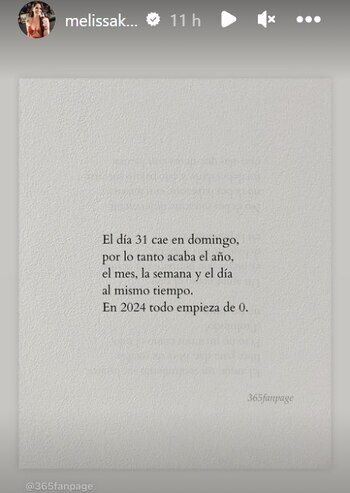 Melissa Klug hace inesperada publicación.