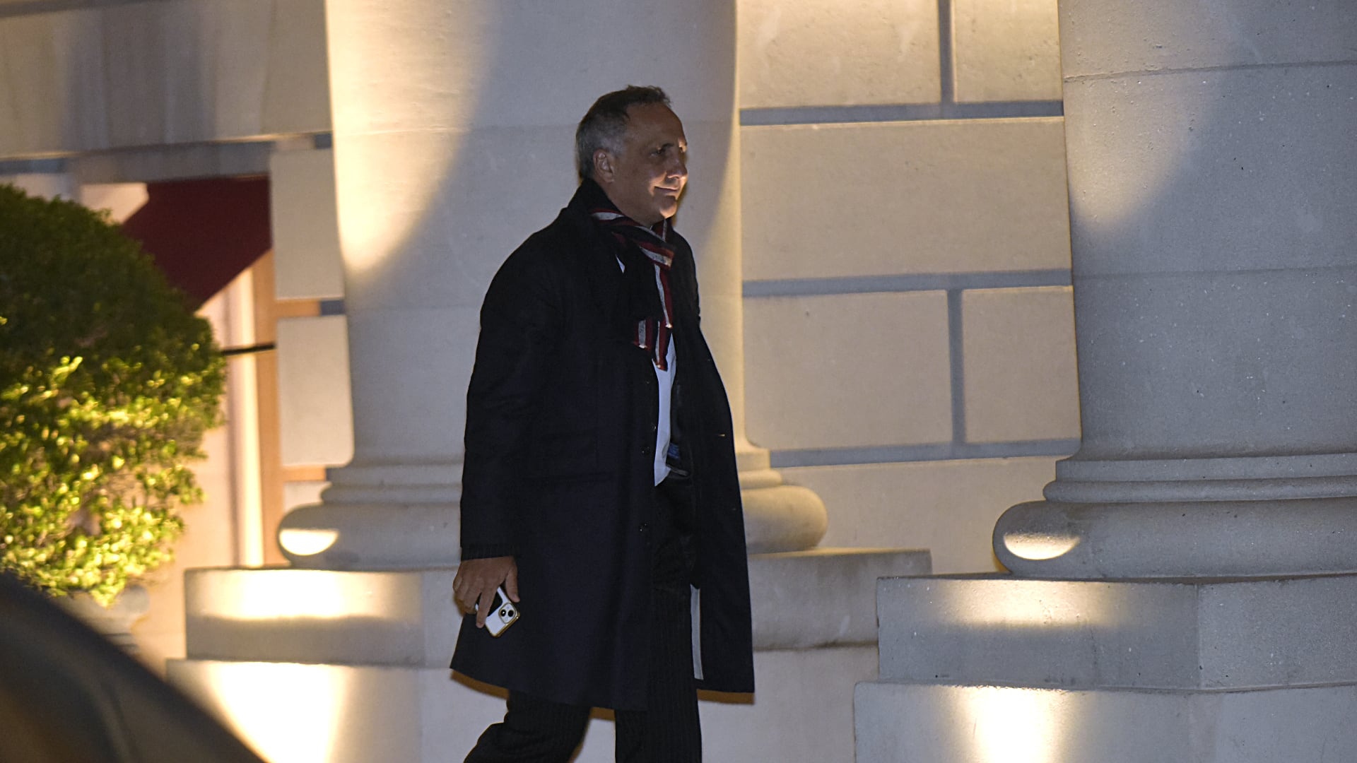 Marcos Bulgheroni, CEO de PAE, esta noche, en el ingreso al Duhau