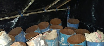 El hallazgo de explosivos y