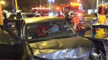 Triple choque en Jesús María