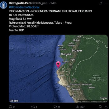 Sismo de magnitud 5.2 ocurrió