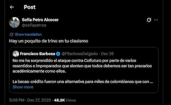 Sofía Petro contestó a las