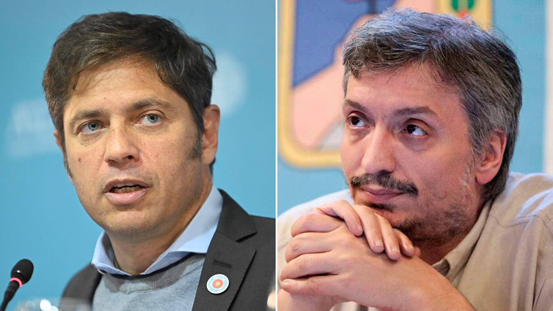 Axel Kicillof y Máximo Kirchner