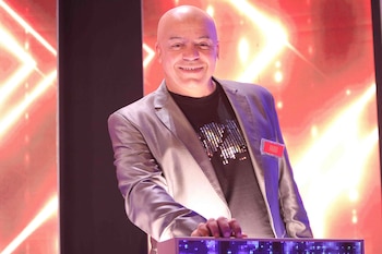 Fabio Santana en la tribuna