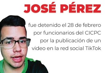 José Pérez fue detenido por