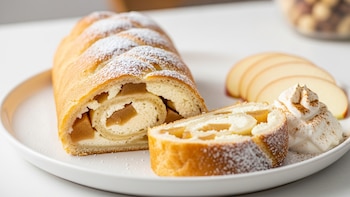 Receta de roll de ricota y manzana, rápida y fácil