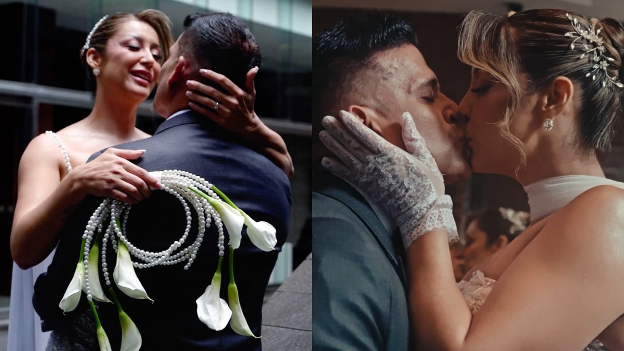 La boda civil de Karla Tarazona y Christian Domínguez se celebró el 2 de junio de 2026 en la notaría Rulbi Vela Velásquez de San Borja, Lima.