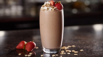 Un delicioso licuado de avena,