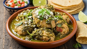 Pollo en salsa verde con verdolagas: receta casera fácil y tradicional llena de sabor mexicano