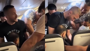 Un pasajero intentó abrir una puerta de emergencia en pleno vuelo y un exluchador de MMA lo redujo