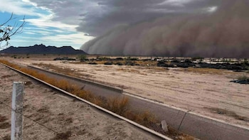 Una impactante tormenta de arena cubrió varios puntos de la capital de Sonora, Hermosillo.
Crédito: X/ @rfsonora