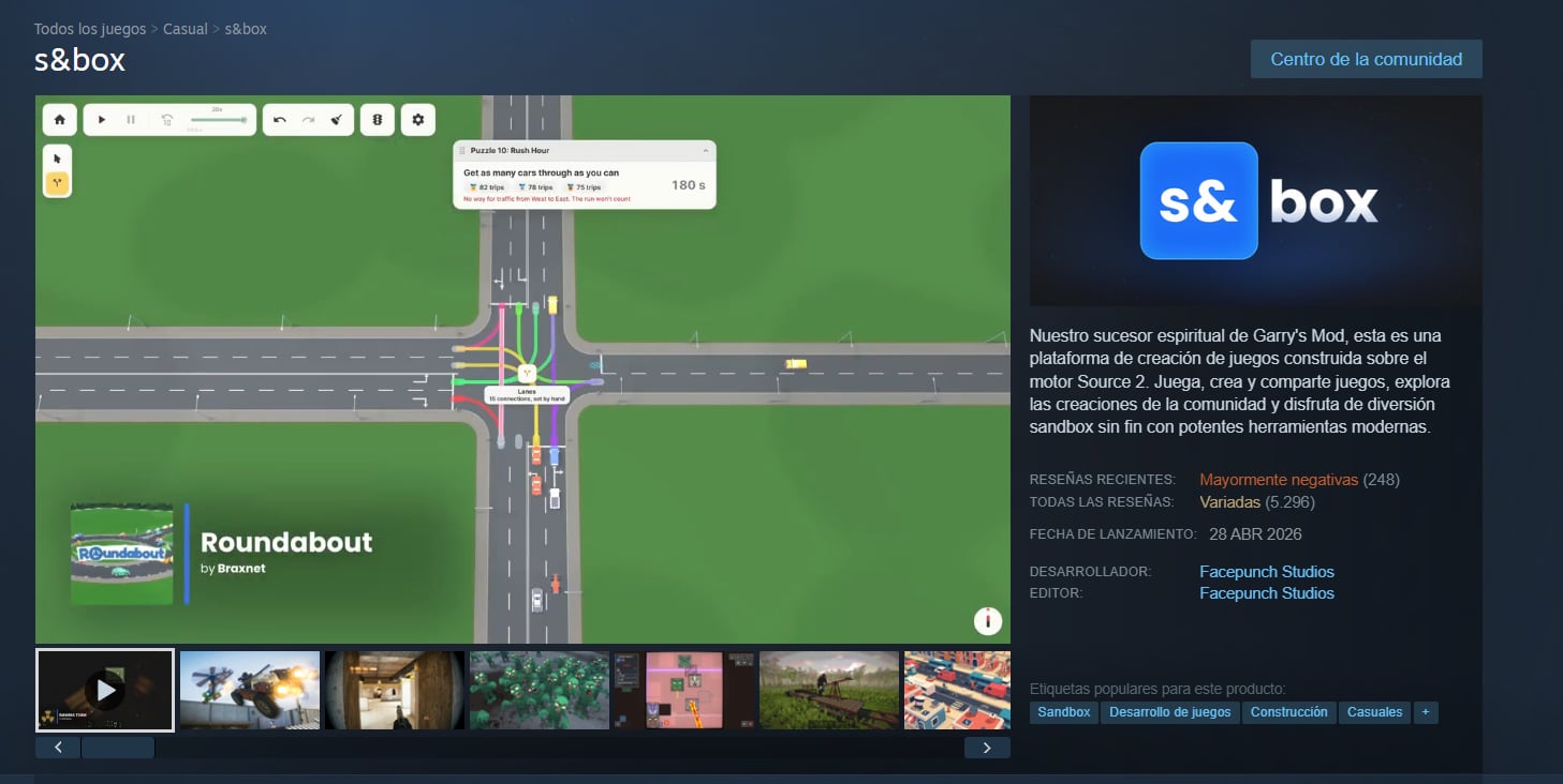 A diferencia de los DLC, s&box solo permite jugar gratis de manera temporal. (Steam)