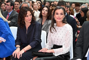 La reina Letizia en la entrega de los Premios SM de Literatura Infantil y Juvenil ‘El Barco de Vapor’ y ‘Gran Angular’ (Europa Press)