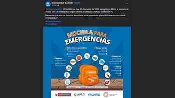 Municipalidad de Ancón pide a