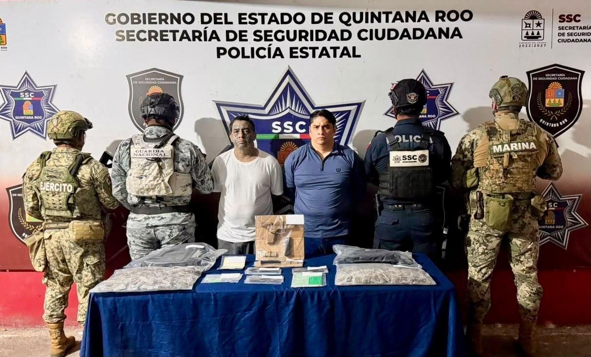 Autoridades de Guatemala y México recapturaron en Quintana Roo a dos pandilleros del Barrio 18 fugados de la cárcel de Fraijanes 2. (MP de Guatemala)