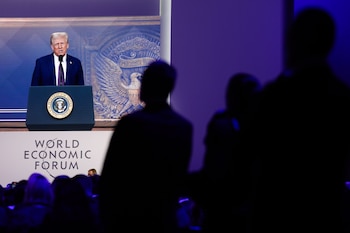 US President Donald Trump makes