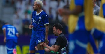 Neymar se lesionó en el