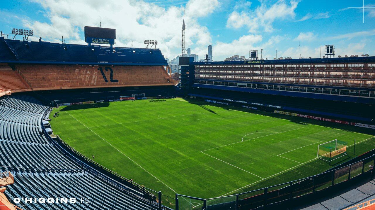 La vista de La Bombonera a horas del partido (@OHigginsoficial)