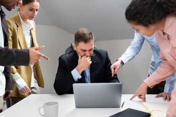 Un hombre es increpado por