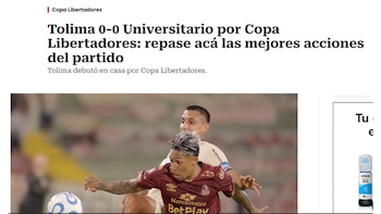 La reacción de la prensa colombiana al empate de Universitario vs Deportes Tolima.