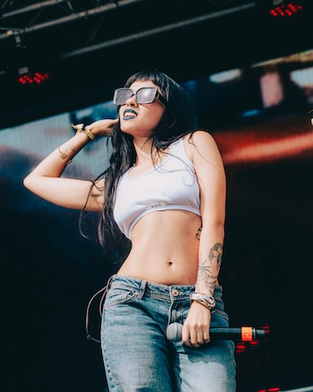 Terra durante su show en