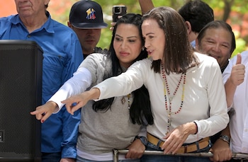 María Corina Machado y Delsa