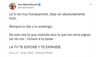 El mensaje que publicó José