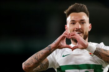 El delantero del ELche Josan