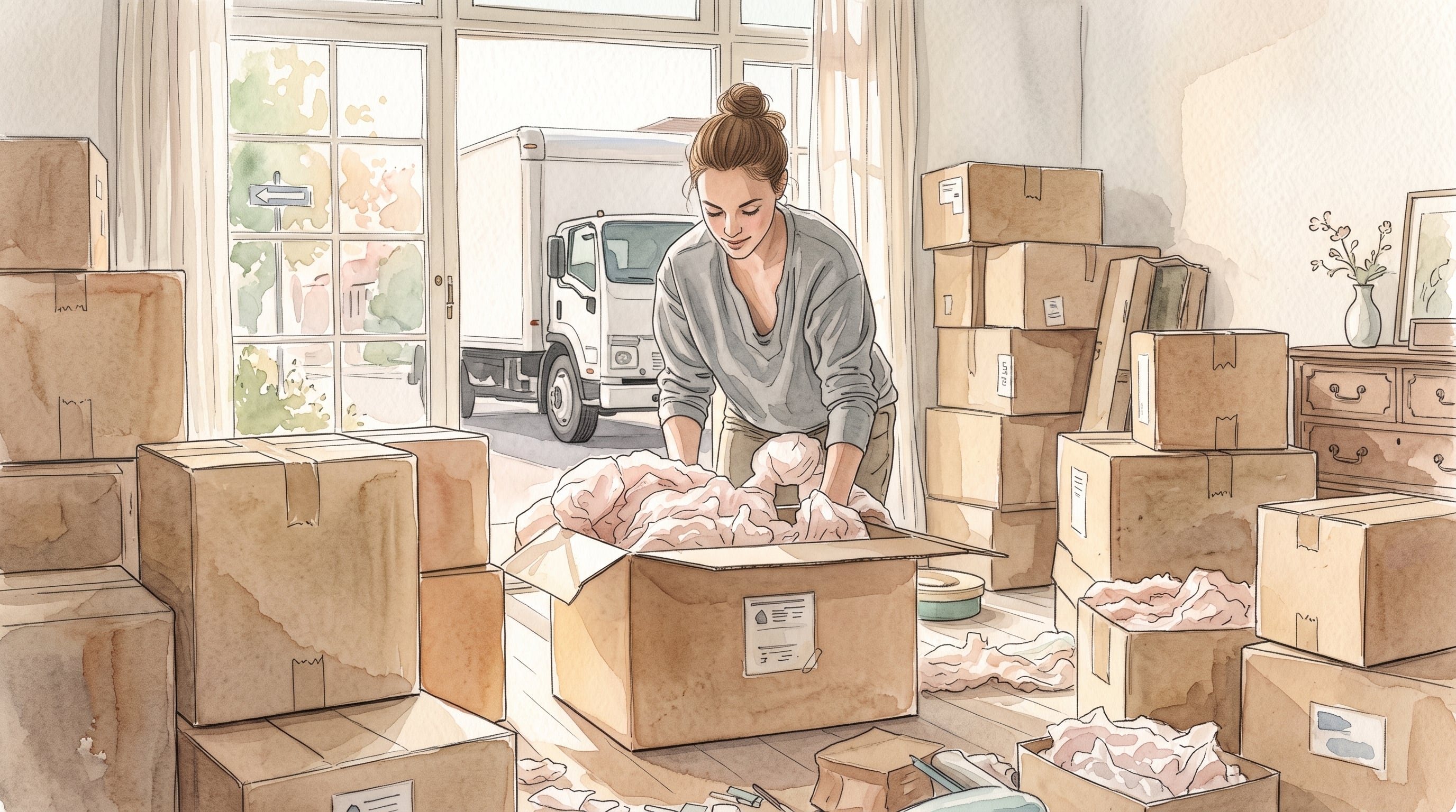 Reutilizar maletas, diarios, bolsas, prendas, cajas y cartones de huevos permite proteger las pertenencias durante una mudanza, reducir gastos y mantener los objetos organizados desde el embalaje hasta el desembalaje. (Imagen Ilustrativa Infobae)