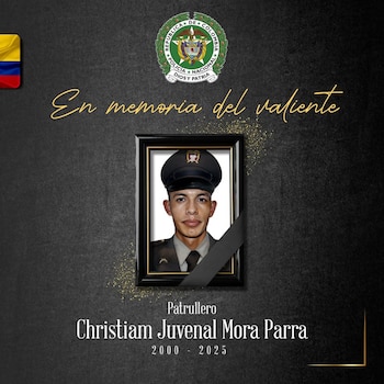 El patrullero Christiam Juvenal Mora