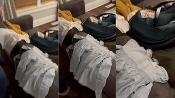 Dos de los vestidos de