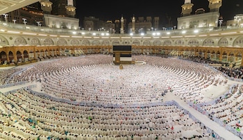 May 24, 2026, Mecca, Saudi Arabia: Muslim worshippers perform the dawn prayer around the Kaaba at the Grand Mosque complex in the holy city of Mecca, Saudi Arabia, ahead of the annual Hajj pilgrimage. Millions of Muslims from around the world are expected to gather in Saudi Arabia for the annual pilgrimage rituals. (Credit Image: � Saudi Press Agency/APA Images via ZUMA Press Wire)