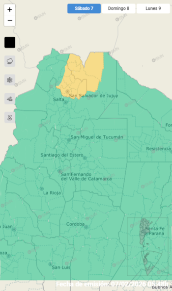 El SMN advirtió sobre tormentas