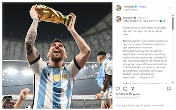 Lionel Messi mantiene la publicación