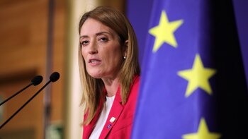 Metsola insta a seguir apoyando a Ucrania tanto tiempo cuanto sea necesario